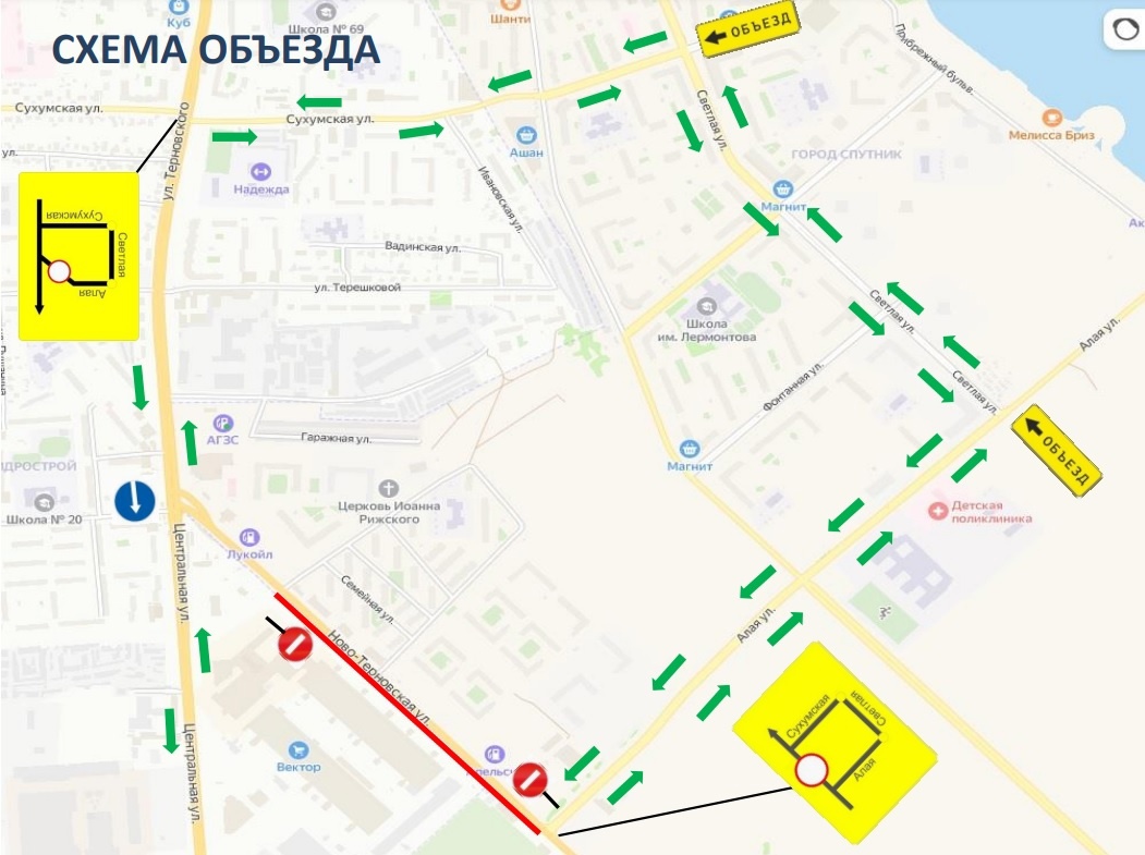 Временное прекращение движения автотранспорта Временное прекращение движения автотранспорта