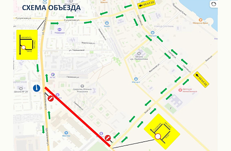 Перекрытие движения по ул.Ново-Терновская в с. Засечное ( от ул. Терновского г. Пензы до ул. Алой с. Засечного Перекрытие движения по ул.Ново-Терновская в с. Засечное ( от ул. Терновского г. Пензы до ул. Алой с. Засечного