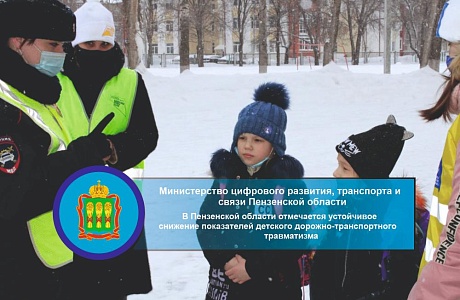 В Пензенской области отмечается устойчивое снижение показателей детского дорожно-транспортного травматизма